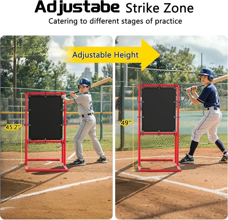 Olpchee Baseball Strike Zone Target for Plastic Balls Compatible with Wiffle Ball and Blitzball Pitching Training Strike Zone Target Set Up and Assemble Easily - Image 3
